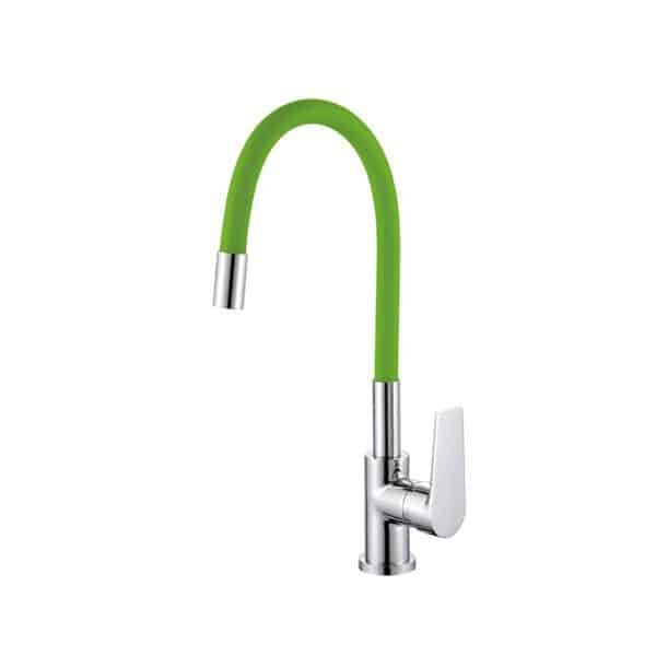 Rubber hose Kitchen Faucet 8012 green