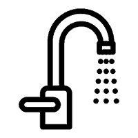 produttore del rubinetto dell'acqua nell'icona del rubinetto della porcellana