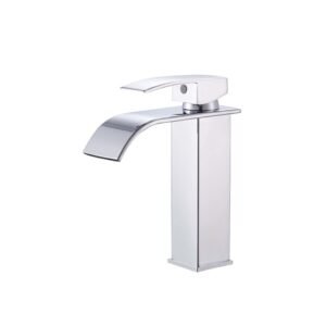 2101 Rubinetto per lavabo da bagno con bocca a cascata Maniglia singola