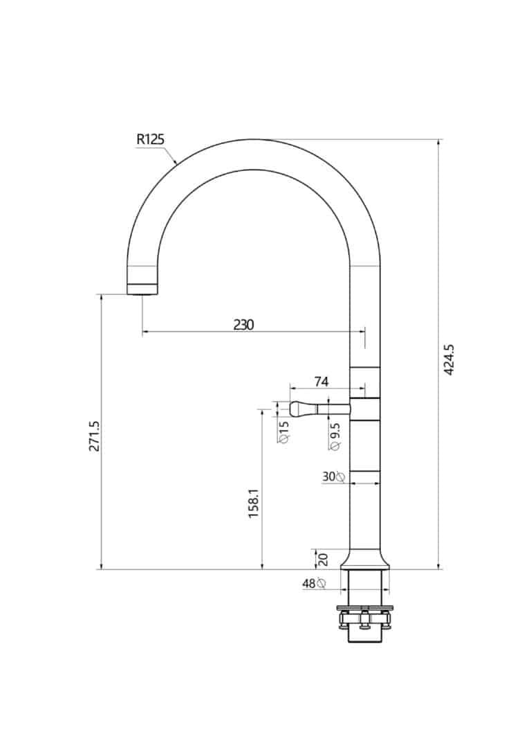 Power Boost Technology Kitchen Faucet Tall