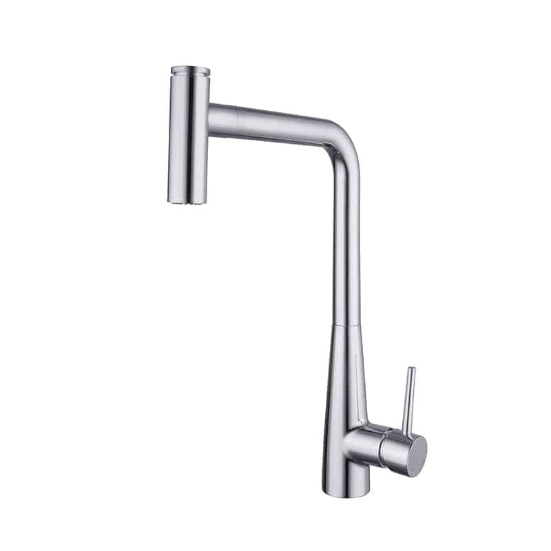 Single Level Stainless Steel Kitchen Sink Faucets with Pull Down Sprayer
