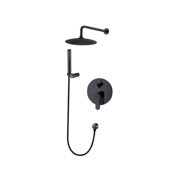 Bathroom Rainfall Shower Faucet Set Complete Handheld Shower Head Combo