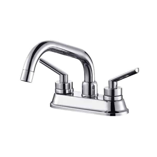 4-Inch Centerset 2-Handle Bathroom Faucet 1.2 gmp/4.5 L/min With Lever Handles