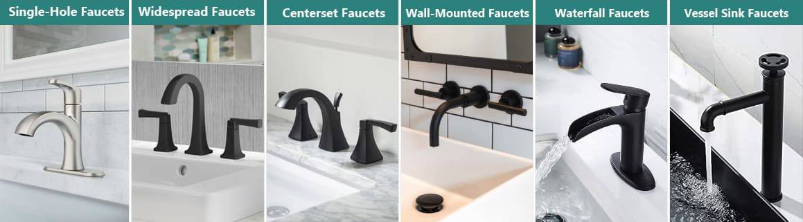 difference kitchen faucets and bathroom faucets Bathroom Faucet Types and Styles