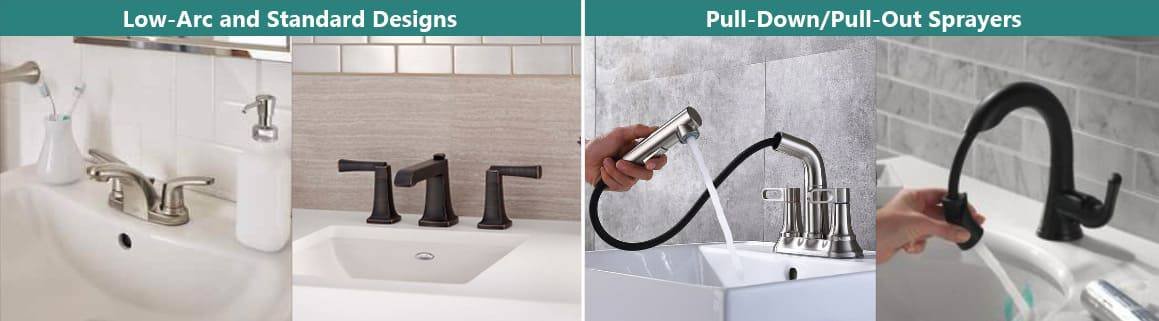 difference kitchen faucets and bathroom faucets Bathroom Faucets