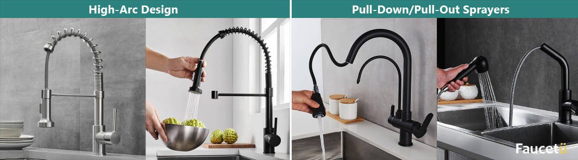 difference kitchen faucets and bathroom faucets Kitchen Faucet