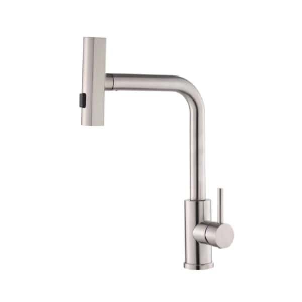 Waterfall Kitchen Faucet with Pull-Down Sprayer P-8069-N SS