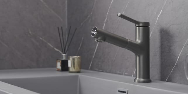 innovative faucet designs LED display faucet