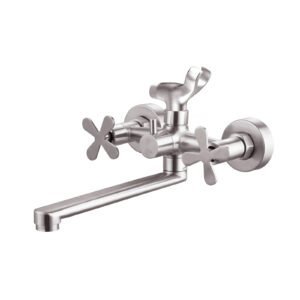 Compact Wall-Mounted Kitchen Mixer Short Spout Design W-5012-N