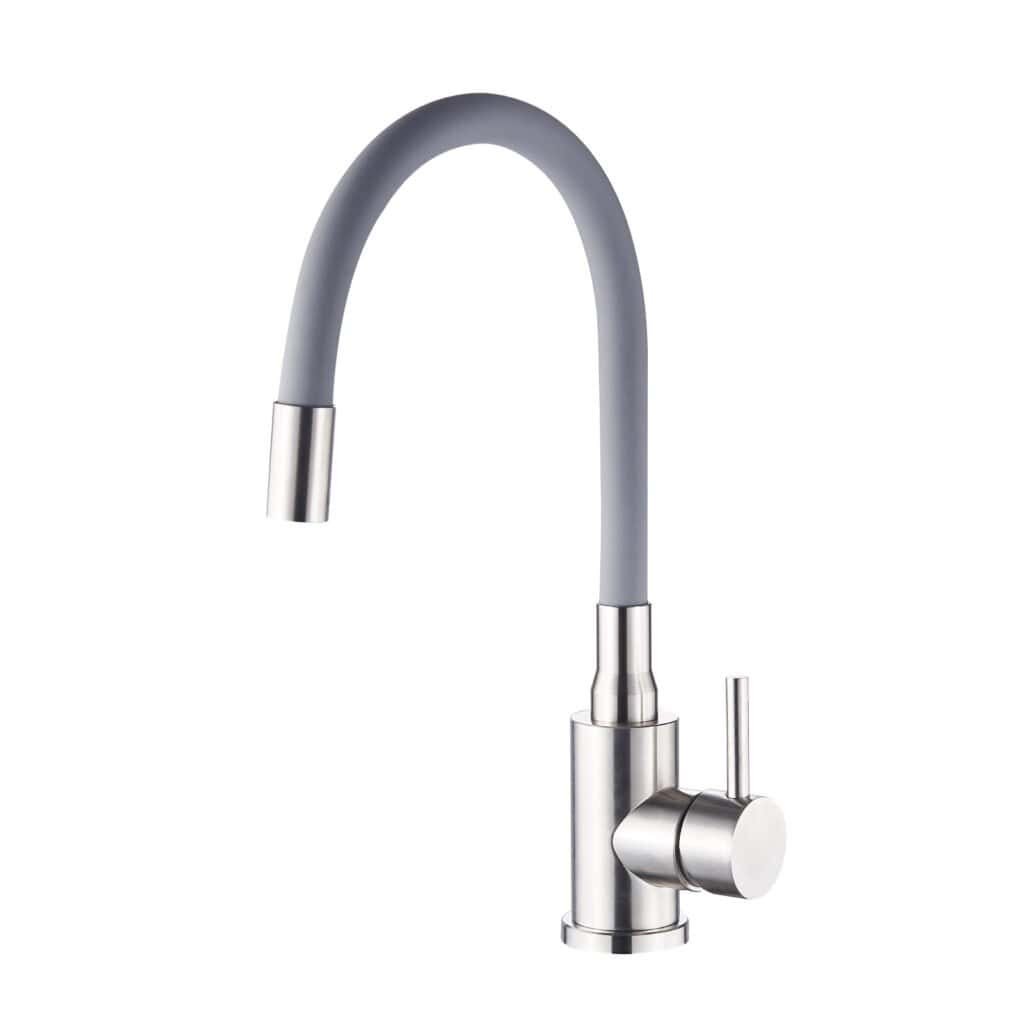 Flexible Hose Kitchen Faucet Stainless Steel Brushed Nickel Finish