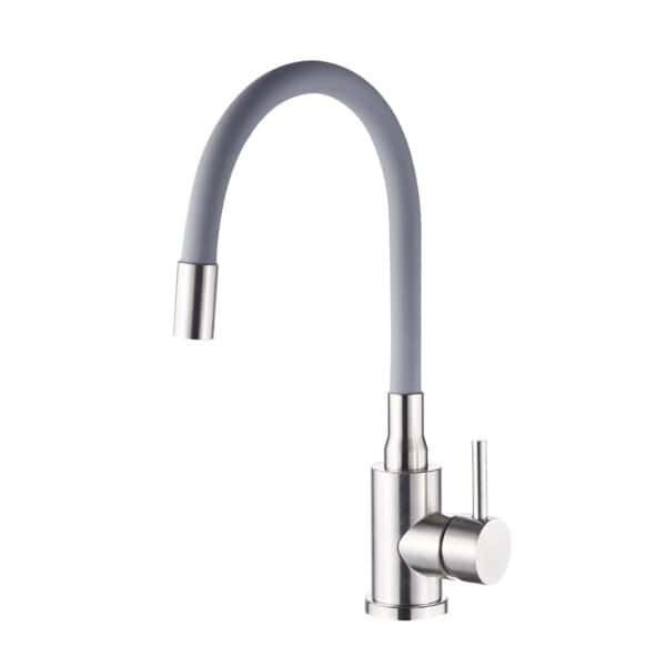 Flexible Hose Kitchen Faucet 304 Stainless Steel, Brushed Nickel Finish P-5003-N PA-5003-N Grey