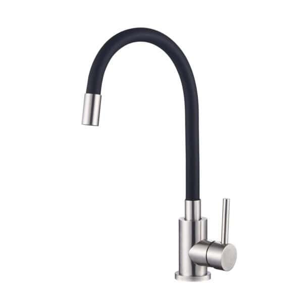 Flexible Hose Kitchen Faucet 304 Stainless Steel, Brushed Nickel Finish P-5003-N PB-5003-N Black