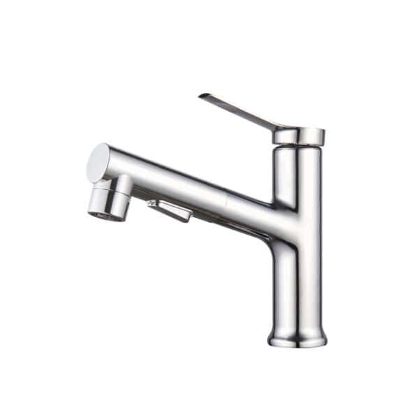 Pull Out Basin Faucet Bathroom Mixer Tap Hot Cold Water L-22012