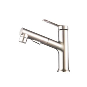 Pull Out Basin Faucet Bathroom Mixer Tap Hot Cold Water L-22012-N