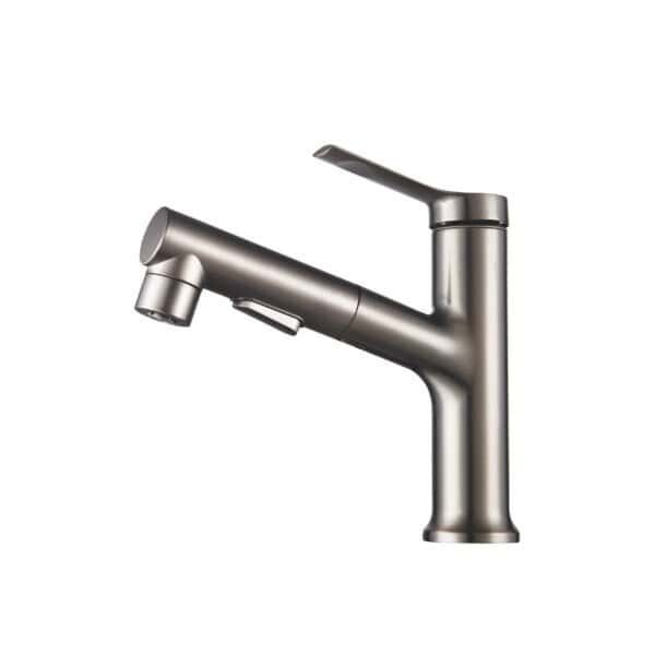 Pull Out Basin Faucet Bathroom Mixer Tap Hot Cold Water L-22012-T