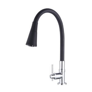 Rotatable Kitchen Sink Tap Rotatable Neck Multiple Mode Function PD-7012 Black