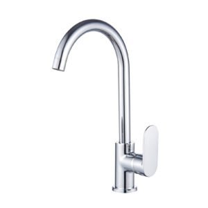 Single Handle Kitchen Sink Faucet Chrome Finish P-3001