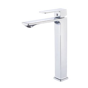 Square Tall Bathroom Sink Mixer Tap Single Lever LA-2023009