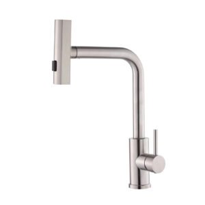 Torneira Gourmet Ducha Extensível Inox Escovado Monocomando P-8069-N SS