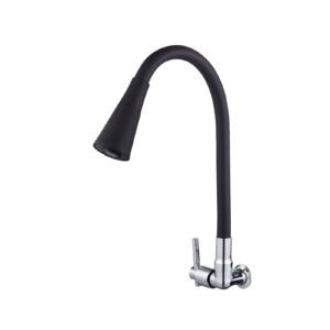 Torneira Jato Dupla Gurme Flexível Montada ve Parede WD-7020 siyah