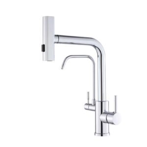 Stainless Steel Mixer Tap for Kitchen Sink with Pull Out Spray PJ-5009F