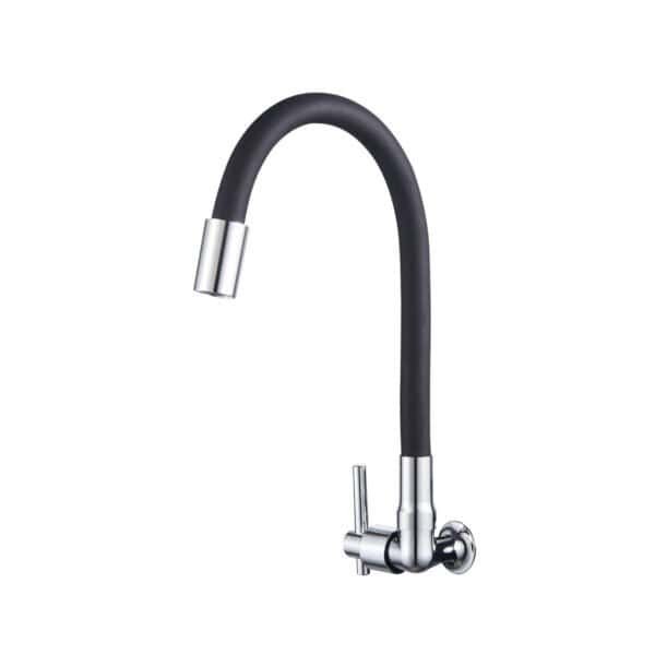 Torneira de Bico Flexível Gourmet Montada na Parede WE-7020 Black