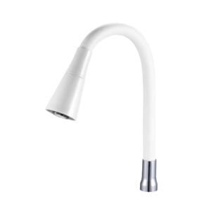 Wasserhahn-Schlauch, verstellbar, flexibel, Z-001, Weiß