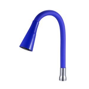 Tubo Flexível Silicone Preto E Arejador Cone Duplo Jato z-001-blue