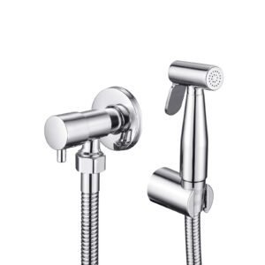 Bidet Wall Warm Water Stainless Steel Faucet Sprayer Attachment HZ-042