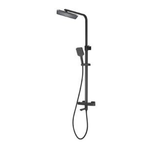 FaucetU good life square black matt shower set SJT-2024201-B