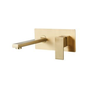 Single Lever Basin Mixer for Concealed Installation Wall-Mounted with Spout R-6095-BG