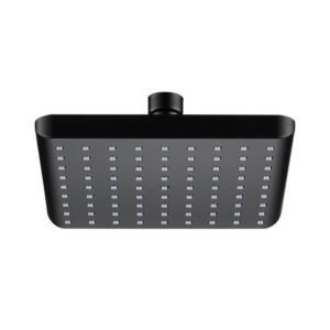 Single-Spray Rain Shower Head Black H-682