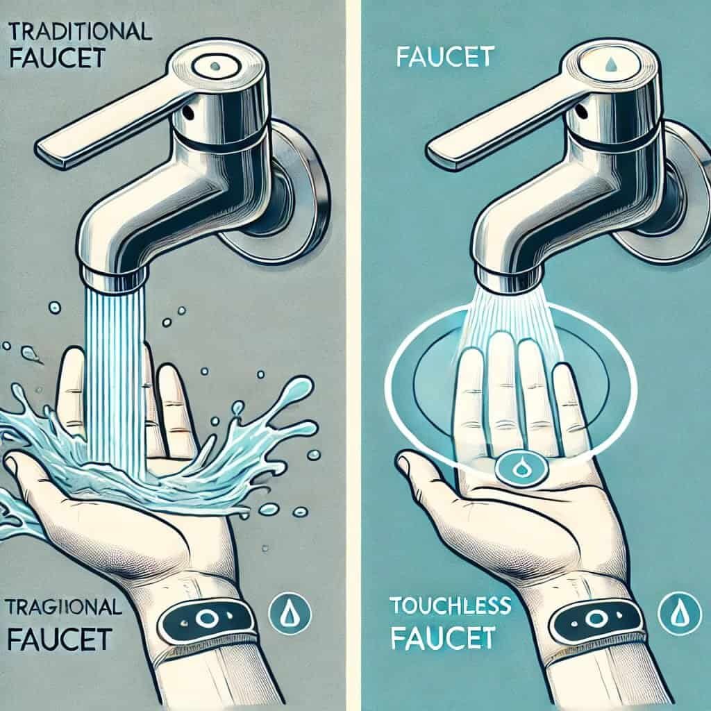 Comparison Traditional vs Touchless Faucets