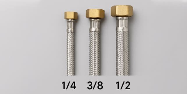 Faucet Supply Line Sizes detail