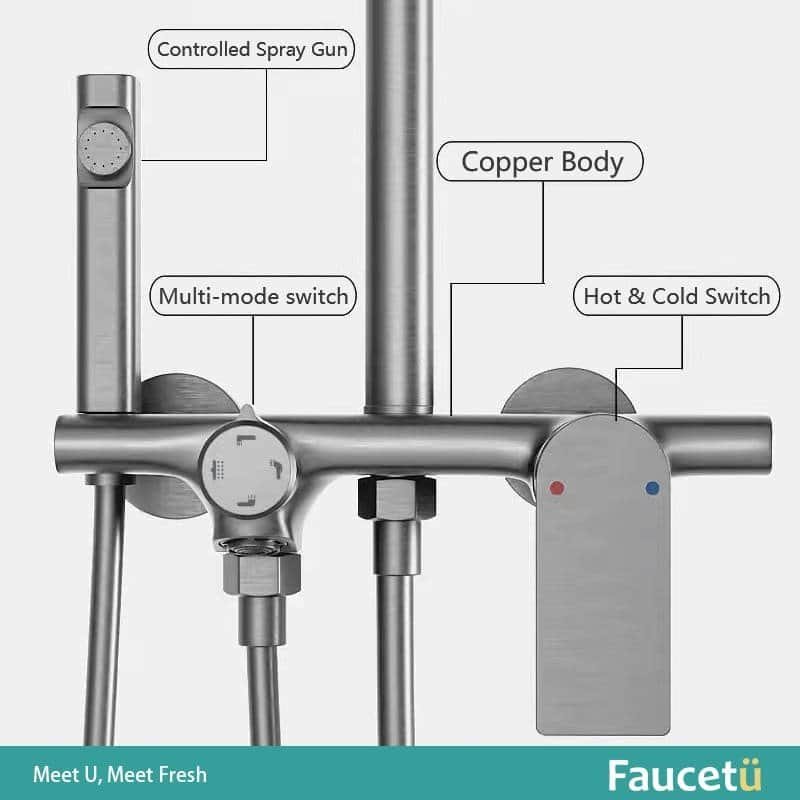 easy-to-clean shower