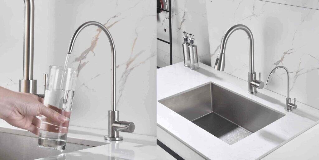 faucetu single handle kitchen faucet with filtered water spout