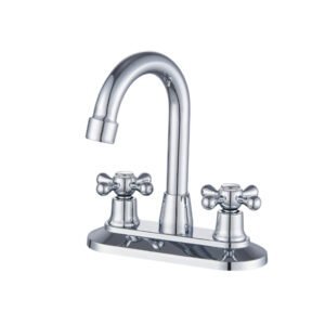 Grifería moderna para baño con grifo para lavamanos 4 pulgadas y mezcladora para baño duomando 4 pulgadas metal MBD-470117