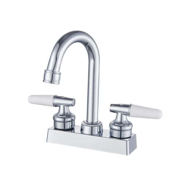 Grifo de lavabo de baño de 4 pulgadas con mezcladora para lavamanos con palanca MPH-400241