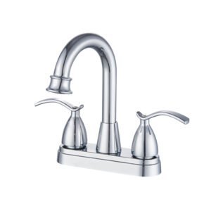Robinetterie pour lave-linge avec plan de lavabo avec poignée de lavabo 3 orifices 4 portes et porte-baignoire double 4 portes métal MBB-400556