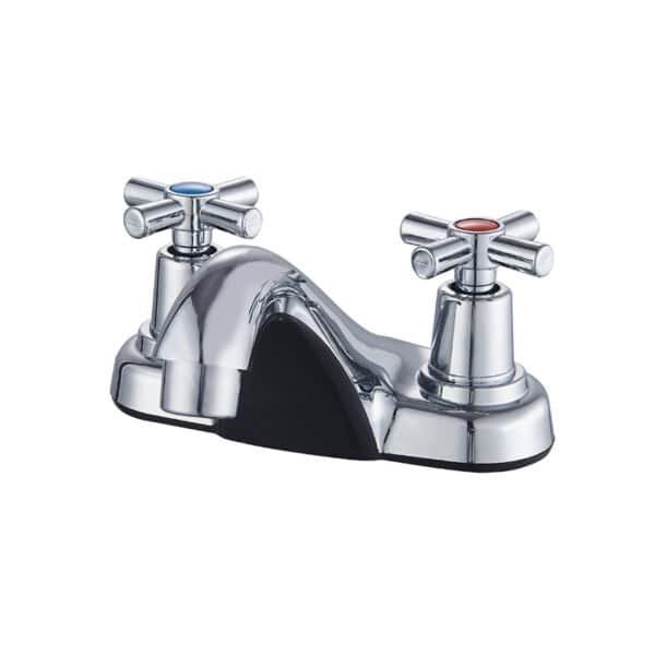 Moderno con llave para lavabo corona 4 pulgadas cromado y grifos aluminio para lavabos para baño MLP-4101