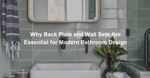 Why Back Plate and Wall Sets Are Essential for Modern Bathroom Design