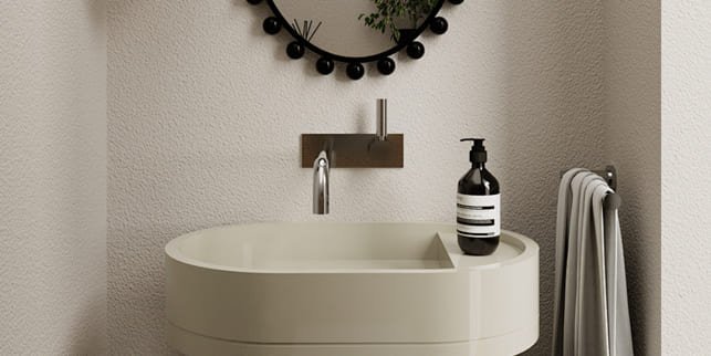 modern bathroom design back plate and wall sets