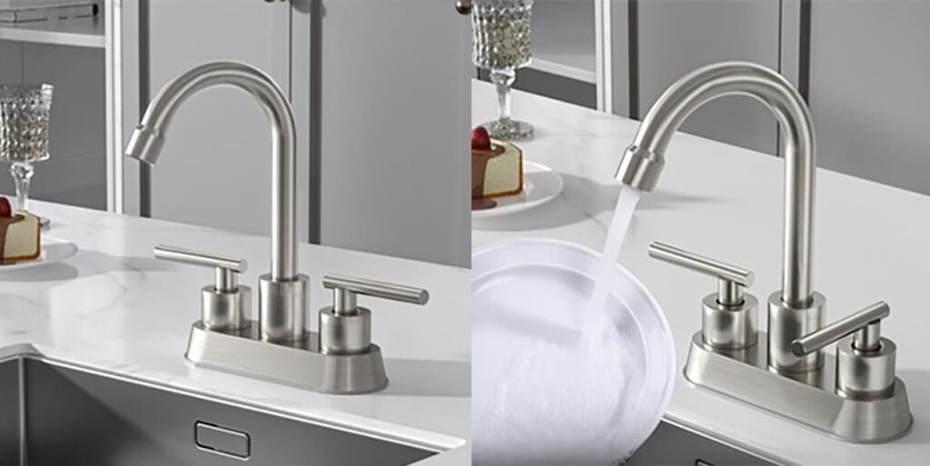 4 inch center set faucet