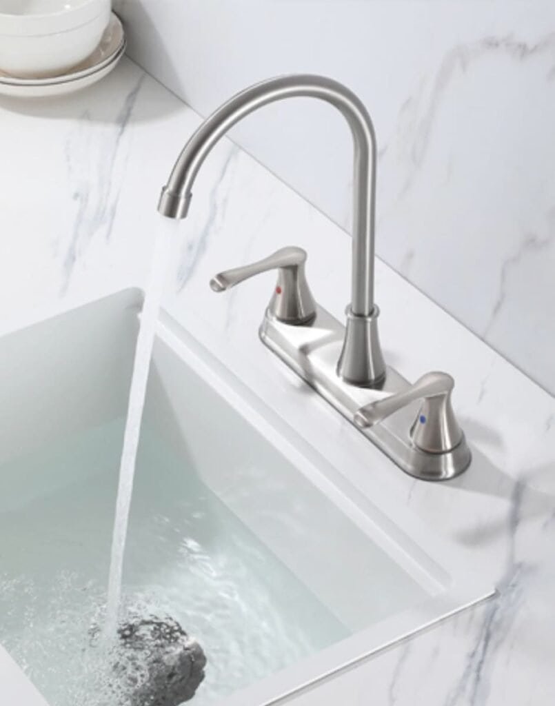 Llave de cocina de 8 pulgadas con doble manija