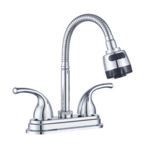 MBA-400901 Grifería moderna para baño con mezcladora para lavamanos con palanca y grifo lavabo 3 orificios 4 pulgadas