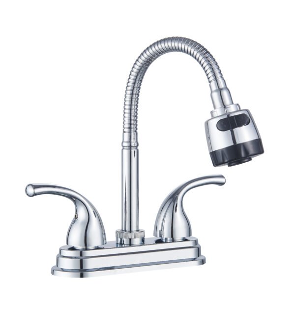 MBA-400901 Grifería moderna para baño con mezcladora para lavamanos con palanca y grifo lavabo 3 orificios 4 pulgadas