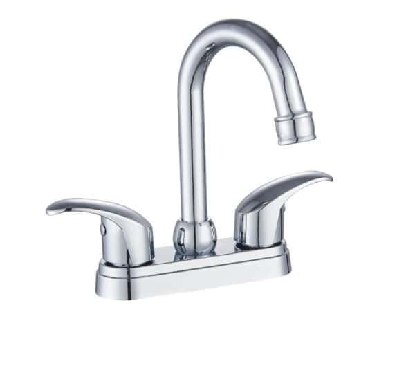 MBB-402058 Grifo de baño cromado 4 pulgadas con mezcladora para lavamanos con palanca y mezcladora para baño duomando 4 pulgadas metal