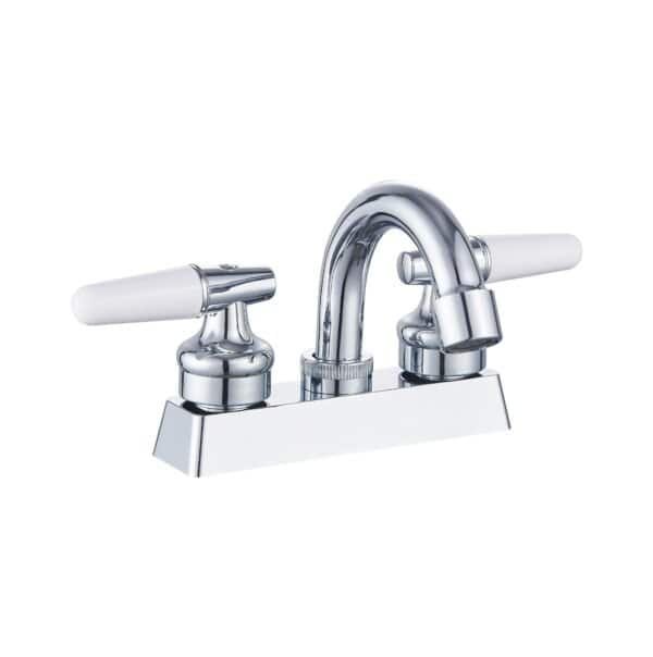 MBE-400211 Grifo lavabo 3 orificios 4 pulgadas con 2 manijas y mezcladora para lavamanos con palanca