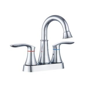 MBF-401549 Grifería moderna para baño con mezcladora baño 4 pulgadas doble manija y mezcladora para lavamanos con palanca