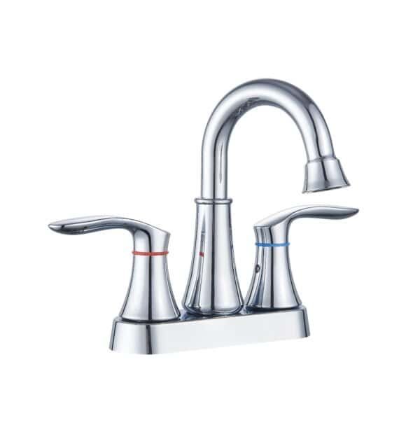 MBF-401549 Grifería moderna para baño con mezcladora baño 4 pulgadas doble manija y mezcladora para lavamanos con palanca